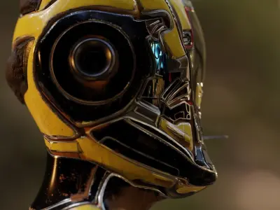 Droid Helmet 3D model