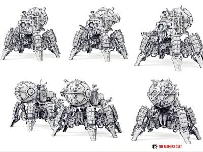 Dark Techno Sicaridus Assault Crawler 3D print model