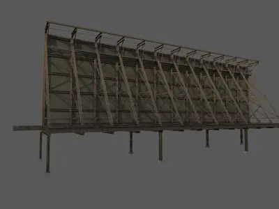 Billboard v1 Low-poly 3D model