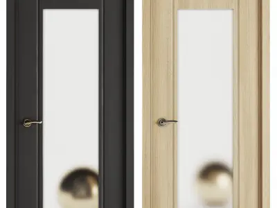 Set Modern Door 04 3D model