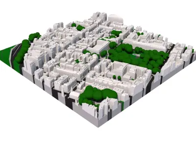 London city tile Level 2 block TQ2880 North West 3D model
