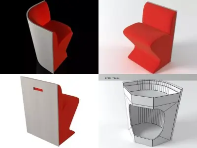 X12 different furniture 3D model