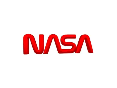 NASA 1975 Logo v2 002 Free low-poly 3D model