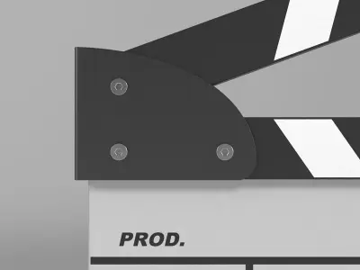 Clapperboard clapper board 3D model