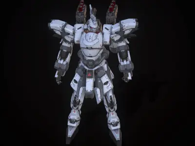 Assault Mech Low-poly 3D model purchase