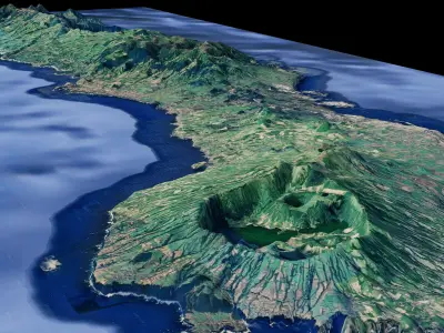 Sao Miguel Island  3D model