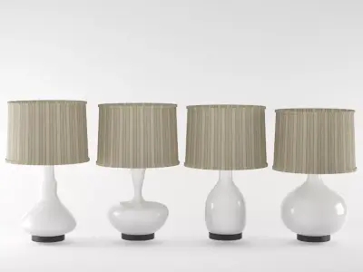 Table Lamp Set A003 3D model