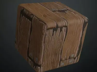 Stylized Distressed Wood Planks Texture