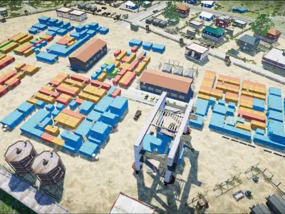 Pubg Erangle Novorepnoy Bridge 3D model 3D model