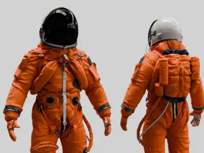 SPACESUIT Orange ACES 3D model