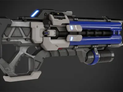 Overwatch Soldier-76 Rifle for Cosplay 3D print model