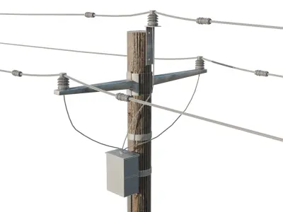 Street Light 3D model 19