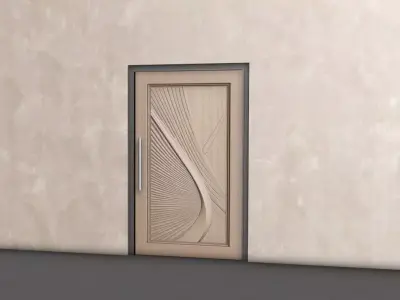 Modern Door  3D print model