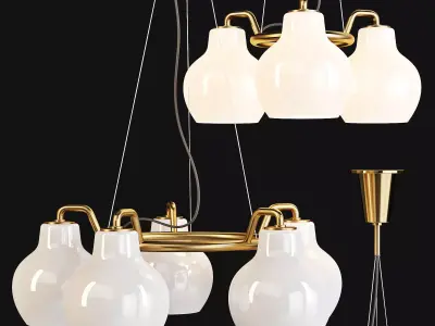 Louis Poulsen VL Ring Crown 3 and 5 - Pendant Lamps 3D model