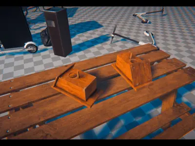 Park Table - Gest Low-poly 3D model