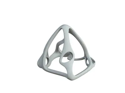 SciFi Cube Object No 64897 Low Poly Shape Low-poly 3D model