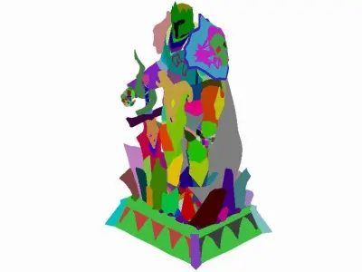 Evil Creator - Stone - Advanced Death Knight 03 3D model