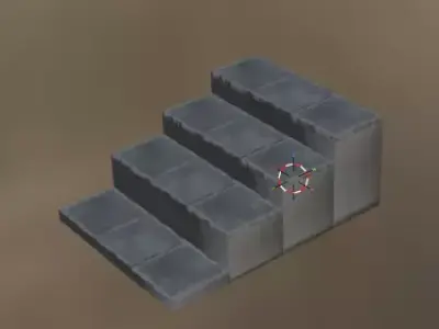 Rock stairs Free 3D model