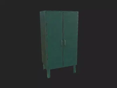 Soviet cabinet Low-poly 3D model
