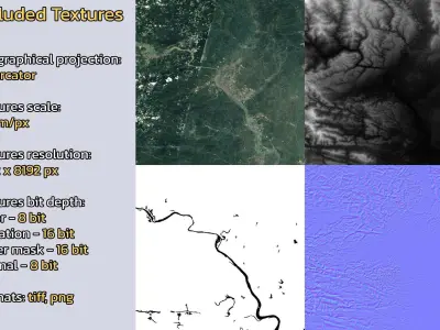 Xiaoxita China City Landscape 3D Model 3D model