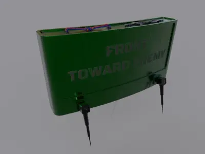 Antipersonnel Mine Sci-Fi Low-poly 3D model