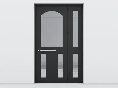 Aluminium door 353 3D model