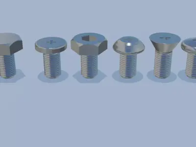 Bolts nut and Free 3D print model