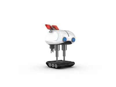 Funny Robot Character 3D model 4
