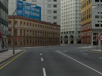 3D City RT Day 3D model