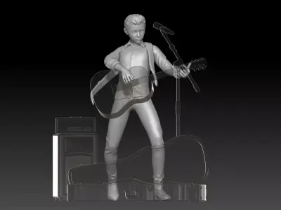 street musician MAN 4 3D print model