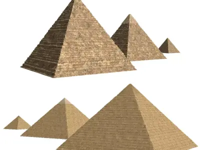 The Pyramids of Giza 3D model