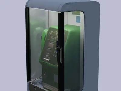 Japanese Payphone 3D model