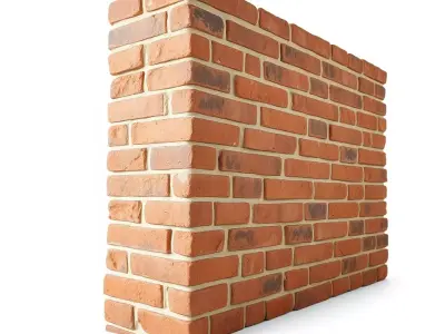 Rustic Brick Wall model pack Low-poly 3D model shop
