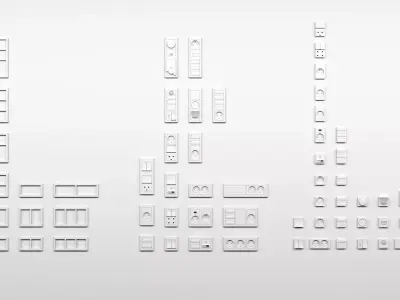 LK FUGA SOFTLINE Sockets and Switches 3D model