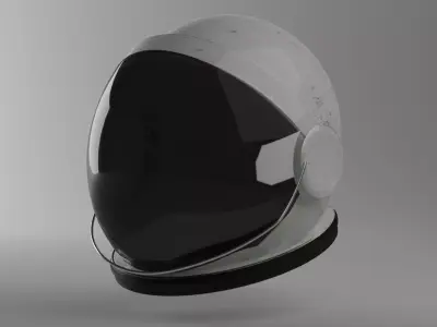 NASA Space-Helmet 3D model Low-poly 3D model