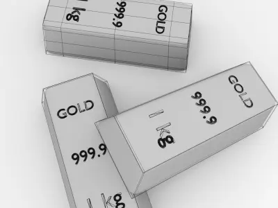 Gold Bar 3D model