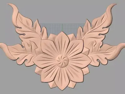 Artcam 3D relief STL models for CNC woodworking E107 3D model