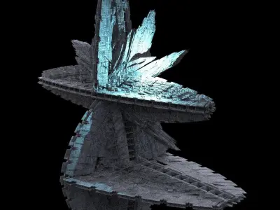 Crystal Alien Monolith Kit bash 1 3D model