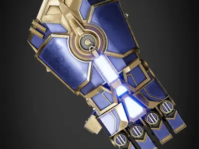 Arcane Vi Atlas Gauntlet for Cosplay 3D print model
