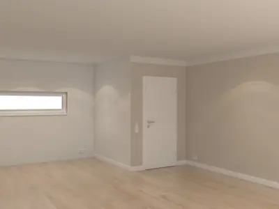 Empty Living Room Preset 3D model