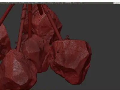 Ice Stone down Low-poly 3D model