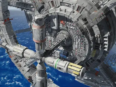  Sci-Fi Space Station 