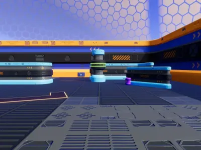 Sci Fi Arena Pack v1 - Unity URP Low-poly 3D model
