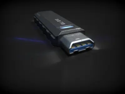 Sci-Fi USB Drive - PBR 3D model