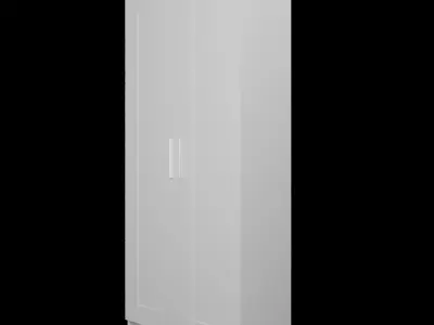 Ikea BRIMNES wardrobe with 2 doors 3D model