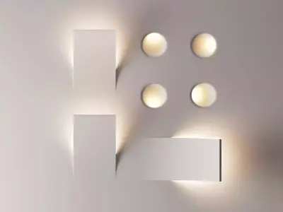 Wall lamp combination 3D Model Pack