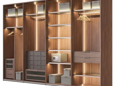 Lema wardrobe Warm slide doors by David Lopez Quincoces 3D model