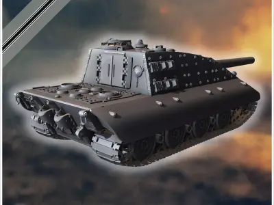 E-100 Sturmpanzers 210mm Entwicklung assault gun - Germany Easte 3D print model