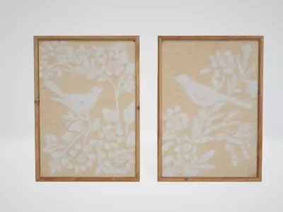 Sullivans Sullivans Bird And Botanicals Art  Low-poly 3D model