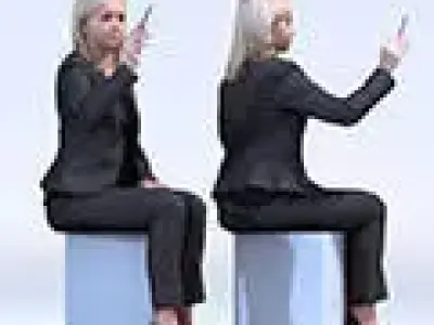 Dosch 3D People Business Sample Free 3D model